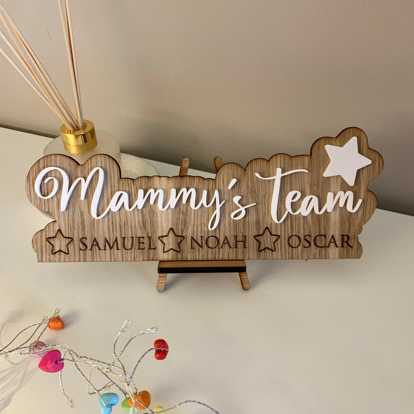 Mummy's Team Oak Sign