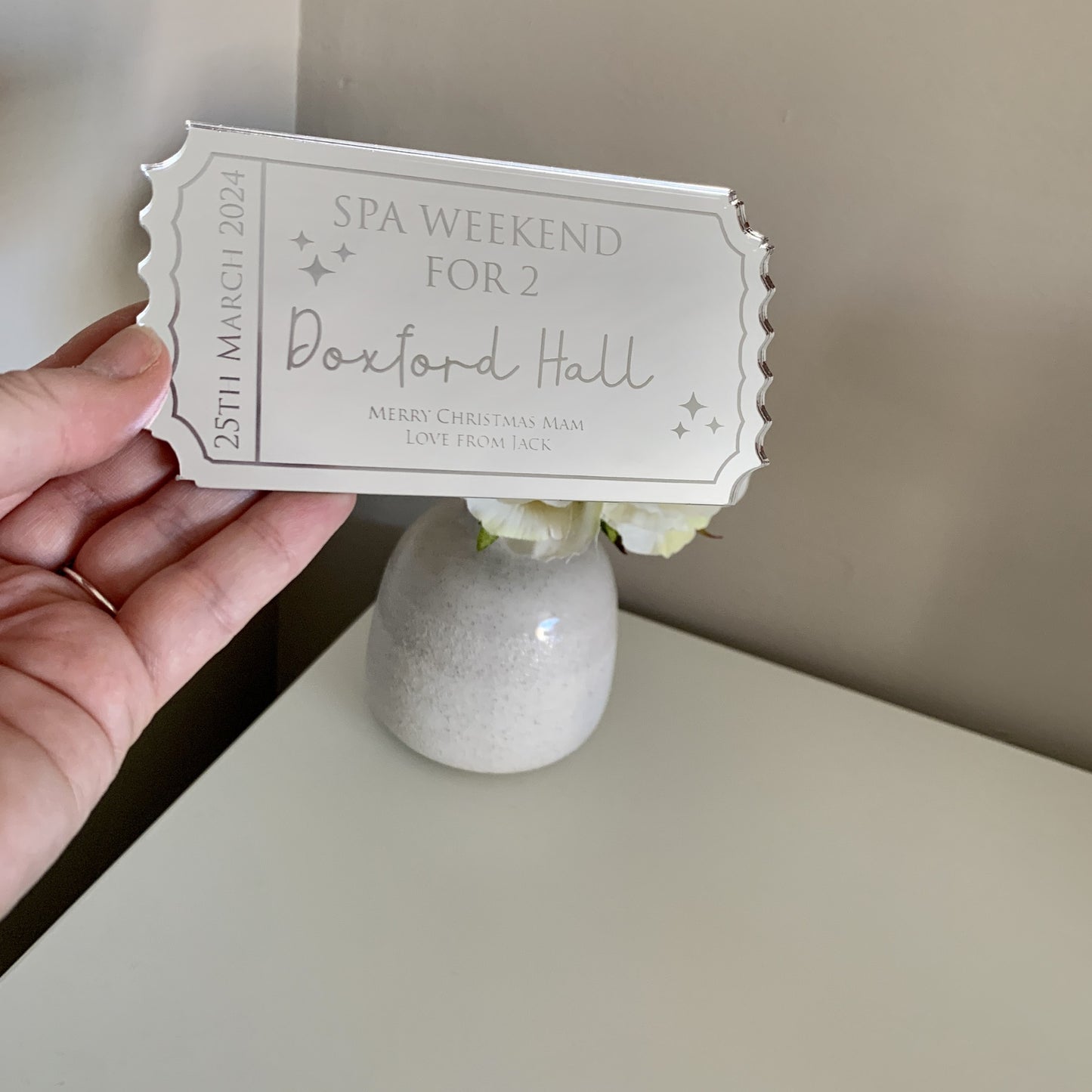 Personalised Ticket Keepsake