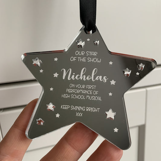 Personalised Hollywood Star Decoration