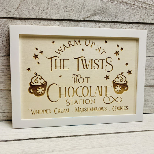 Personalised Hot Chocolate Station Sign