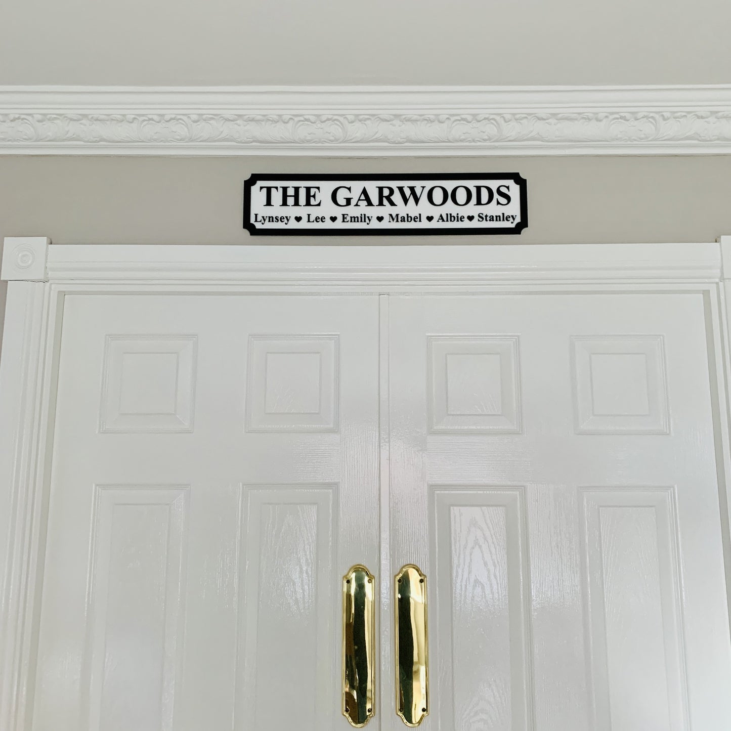 Personalised 3D Railway / Street Sign -  The Family Surname and First Names