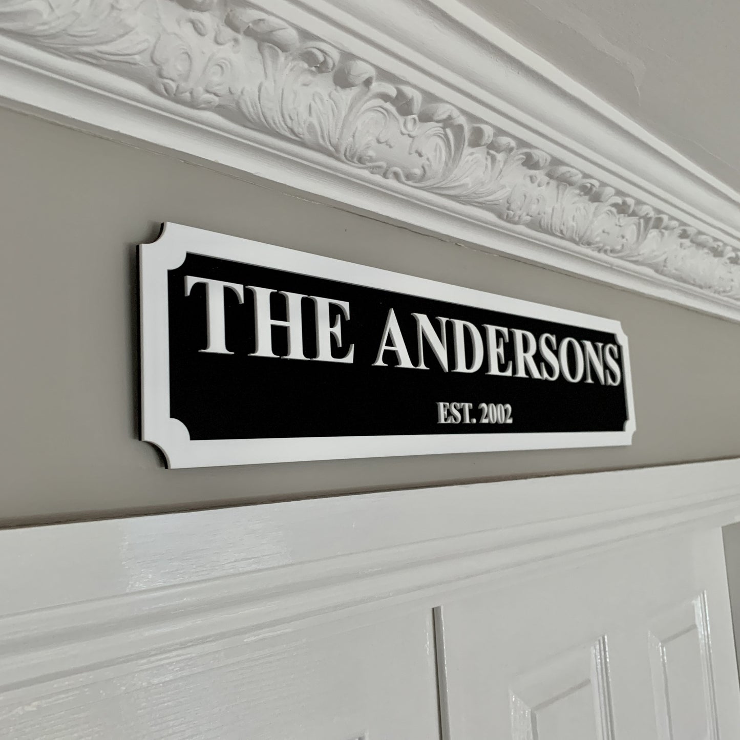 Personalised 3D Railway / Street Sign - The Family Surname & Established Year