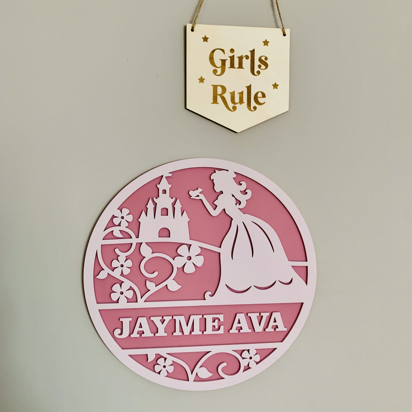 Princess Themed Wall Plaque