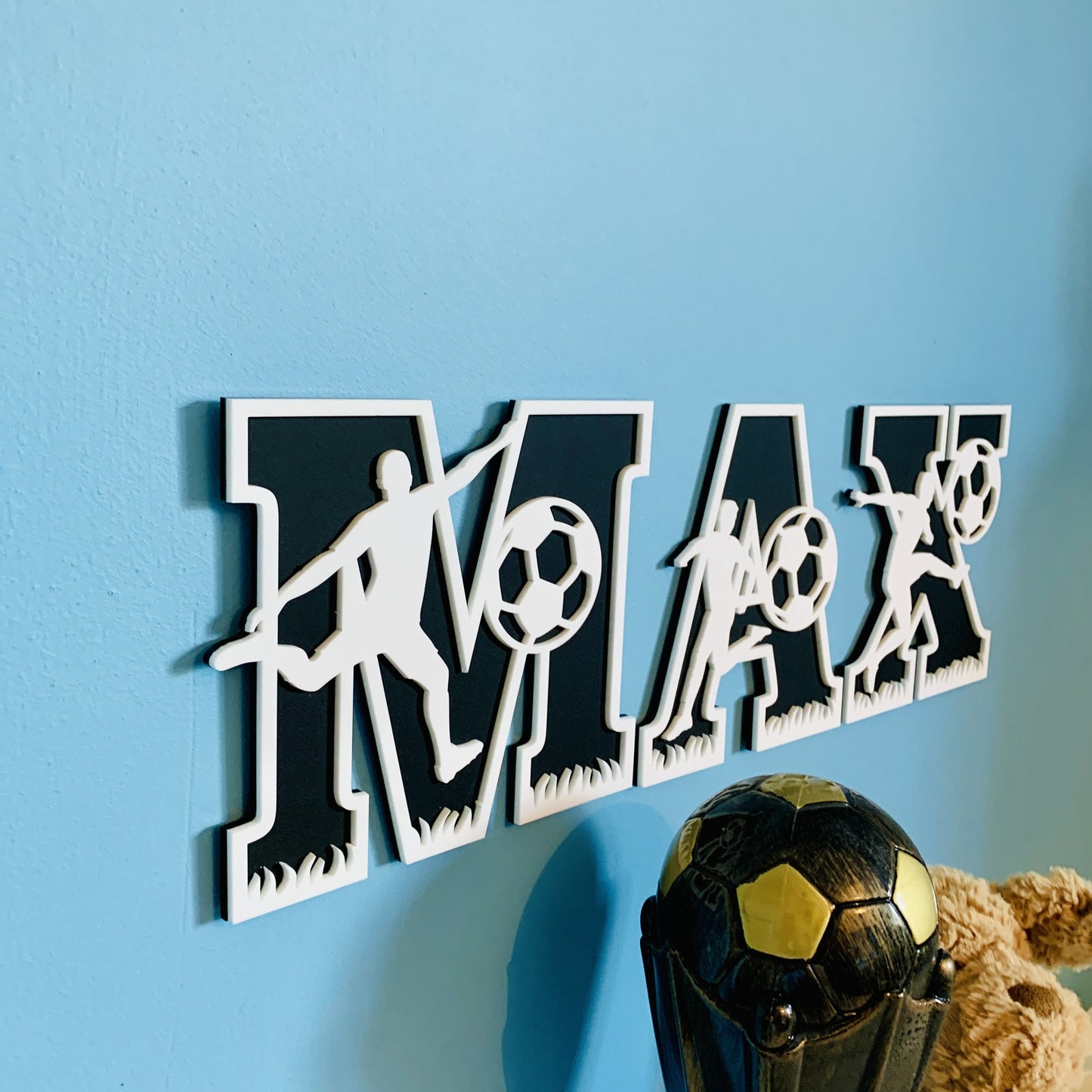 Football Themed Wall Letters