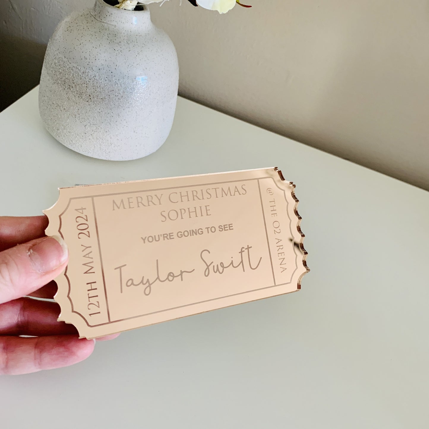 Personalised Ticket Keepsake