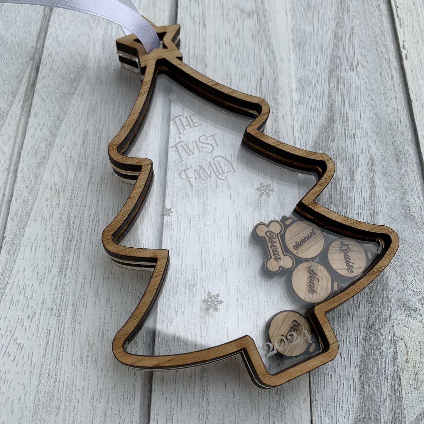 Personalised Shaker Tree Decoration