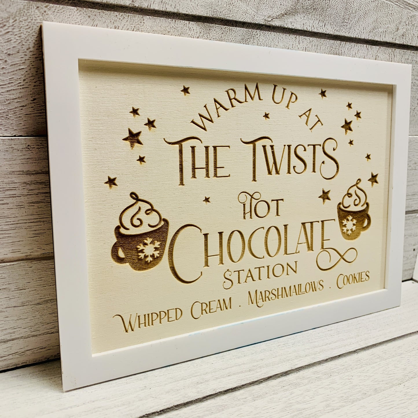 Personalised Hot Chocolate Station Sign