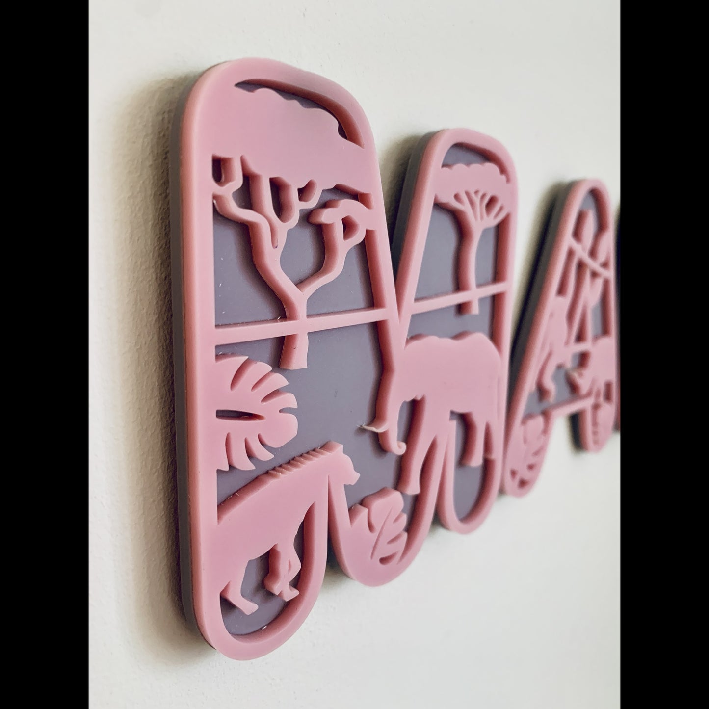 Wild Animal Themed Wall Letters