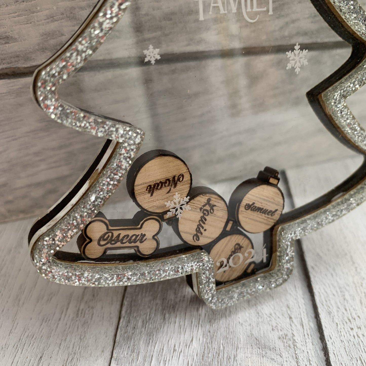 Personalised Shaker Tree Decoration