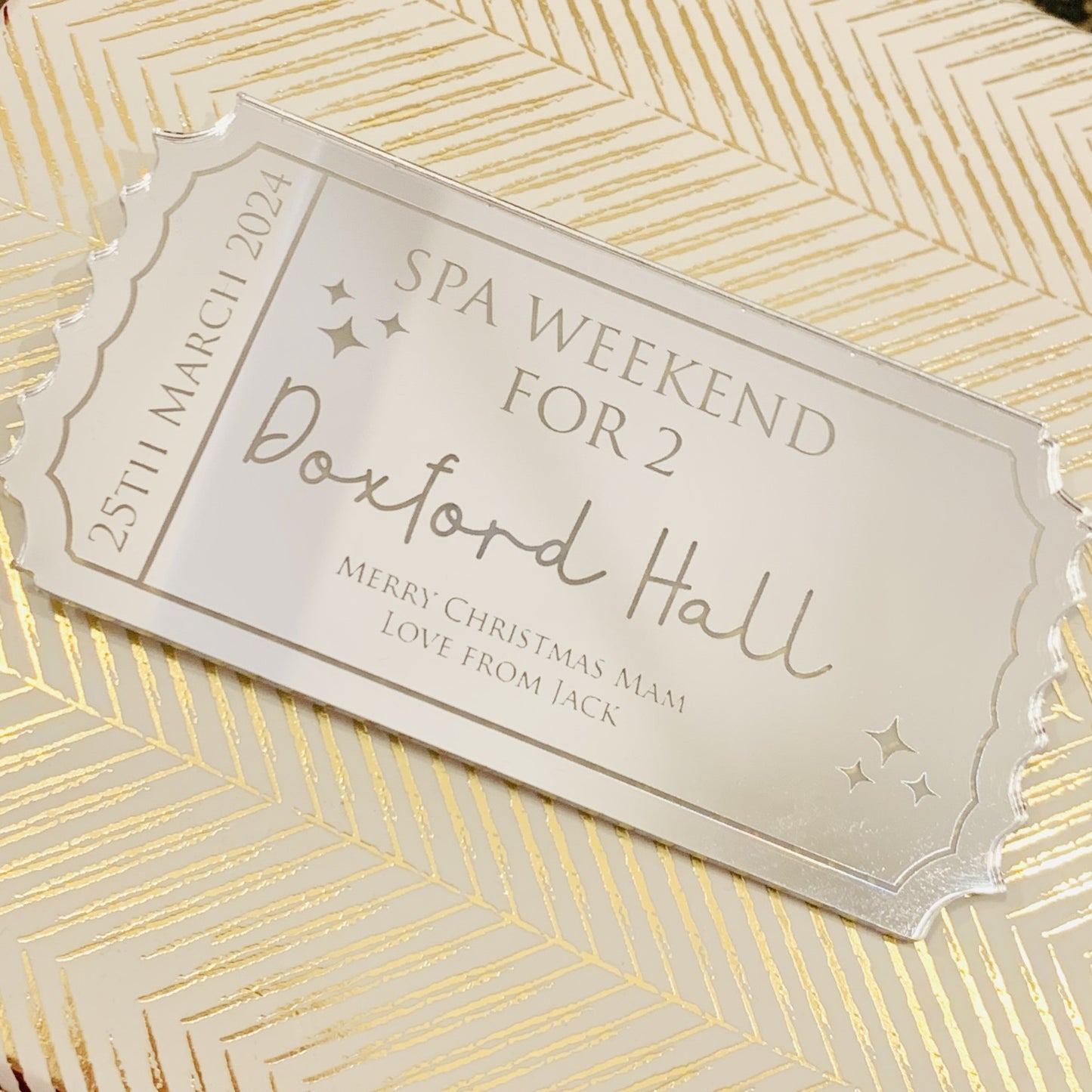 Personalised Ticket Keepsake