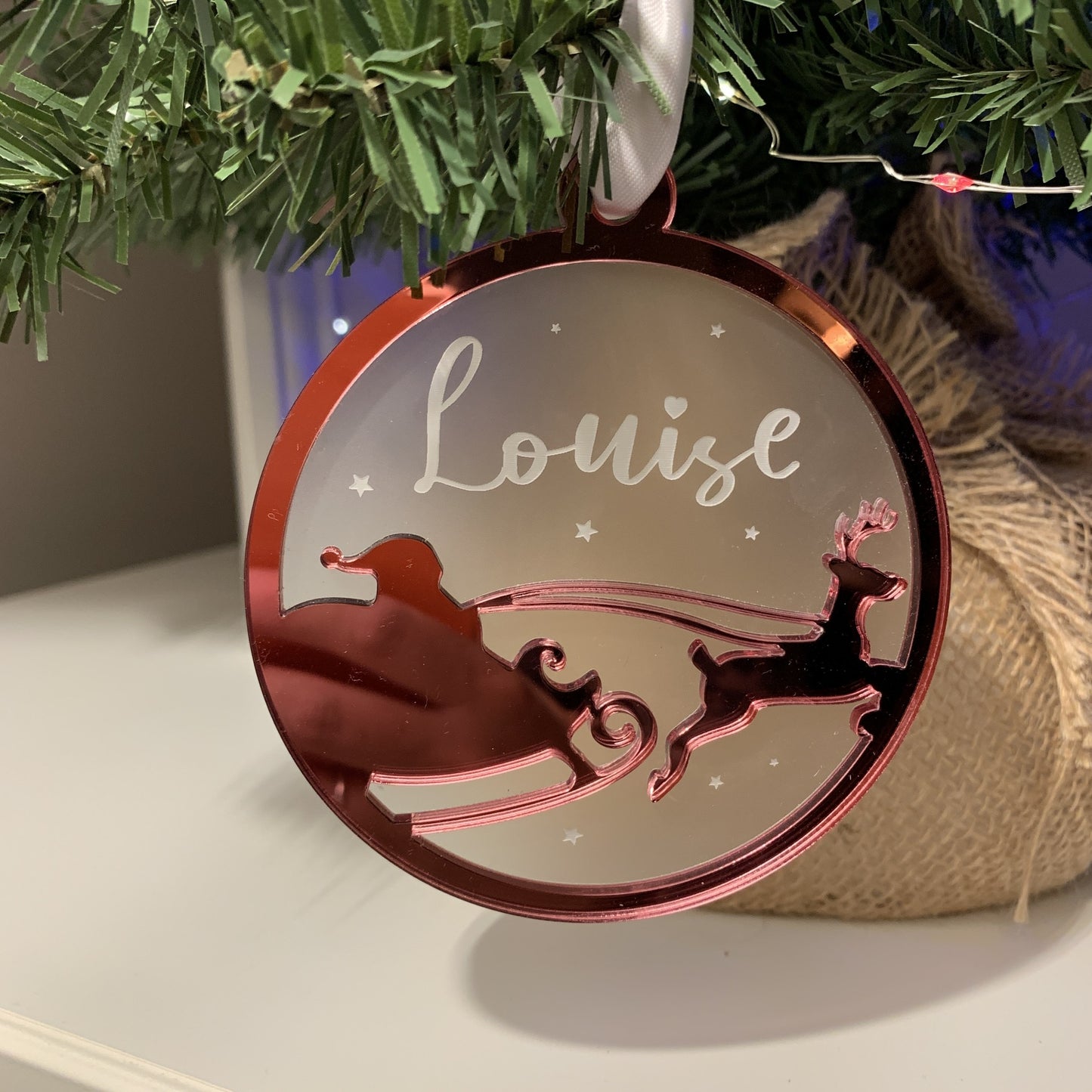 Personalised Santa is on his Way Luxe Decoration