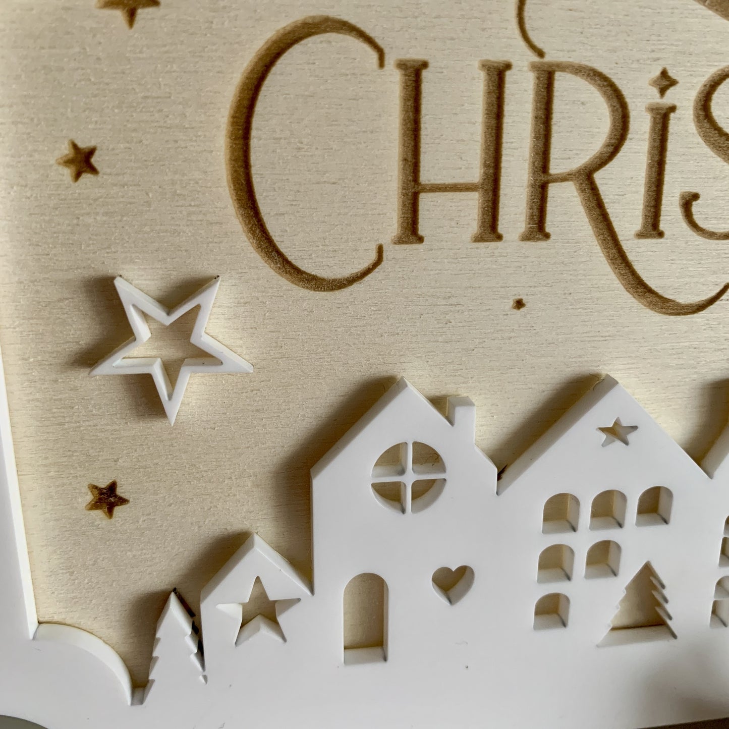 Personalised Scandi House Christmas at the Surname Sign