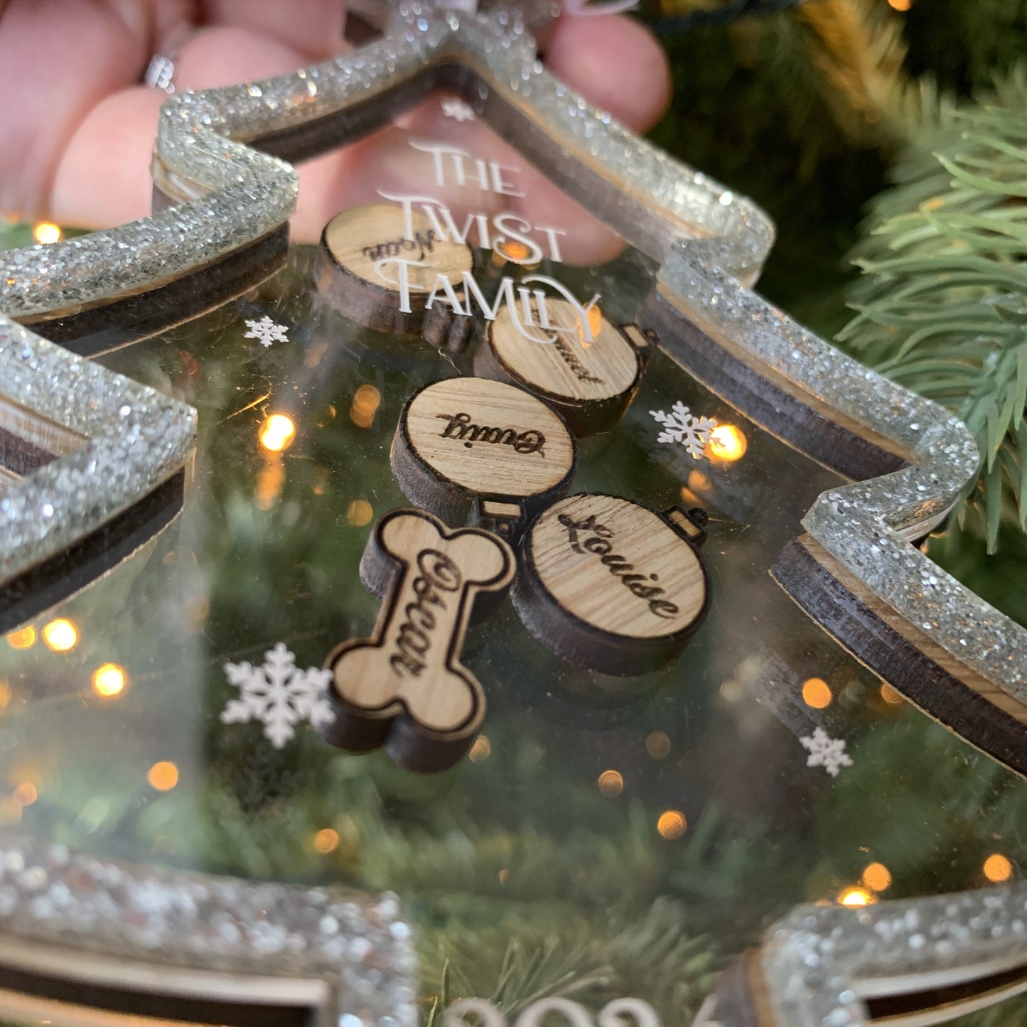 Personalised Shaker Tree Decoration