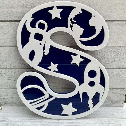 Space Themed Wall Letters