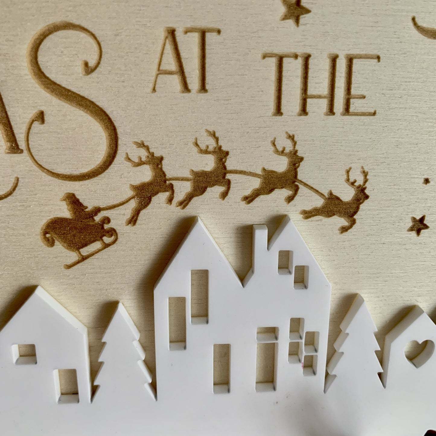 Personalised Scandi House Christmas at the Surname Sign