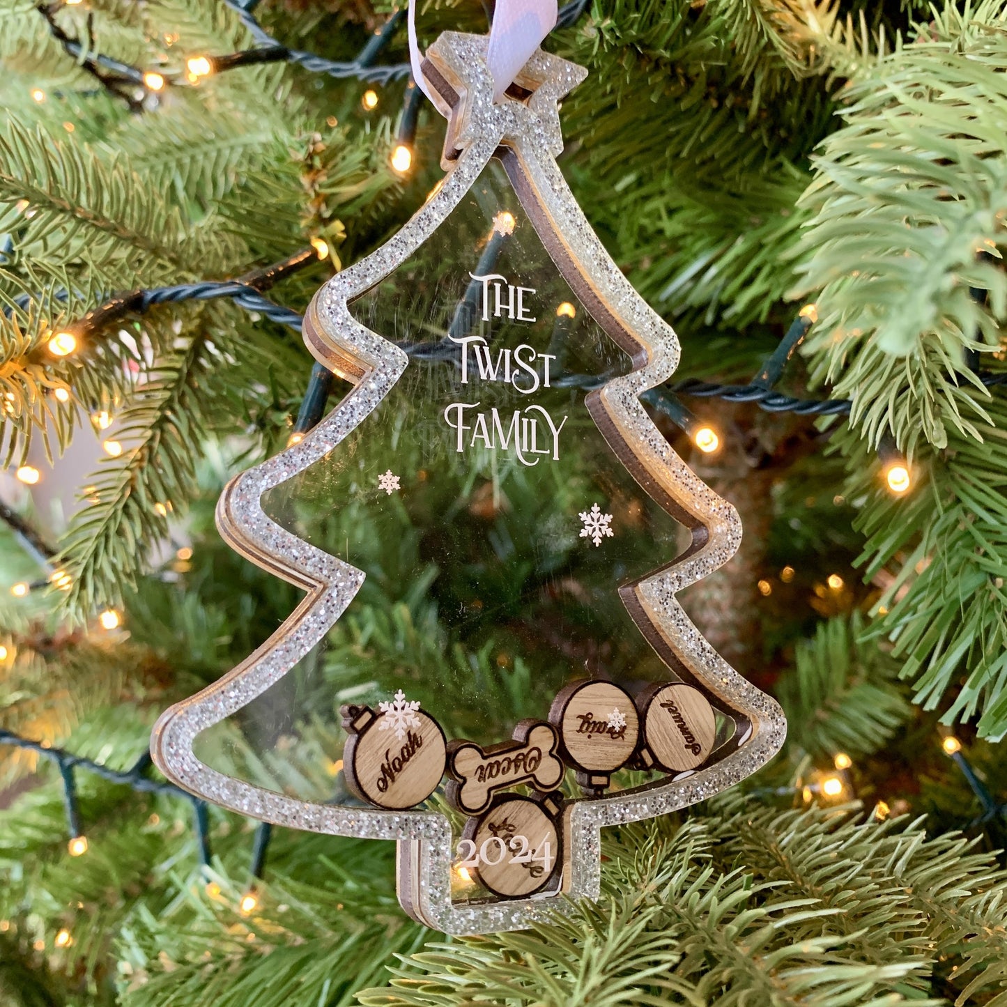 Personalised Shaker Tree Decoration