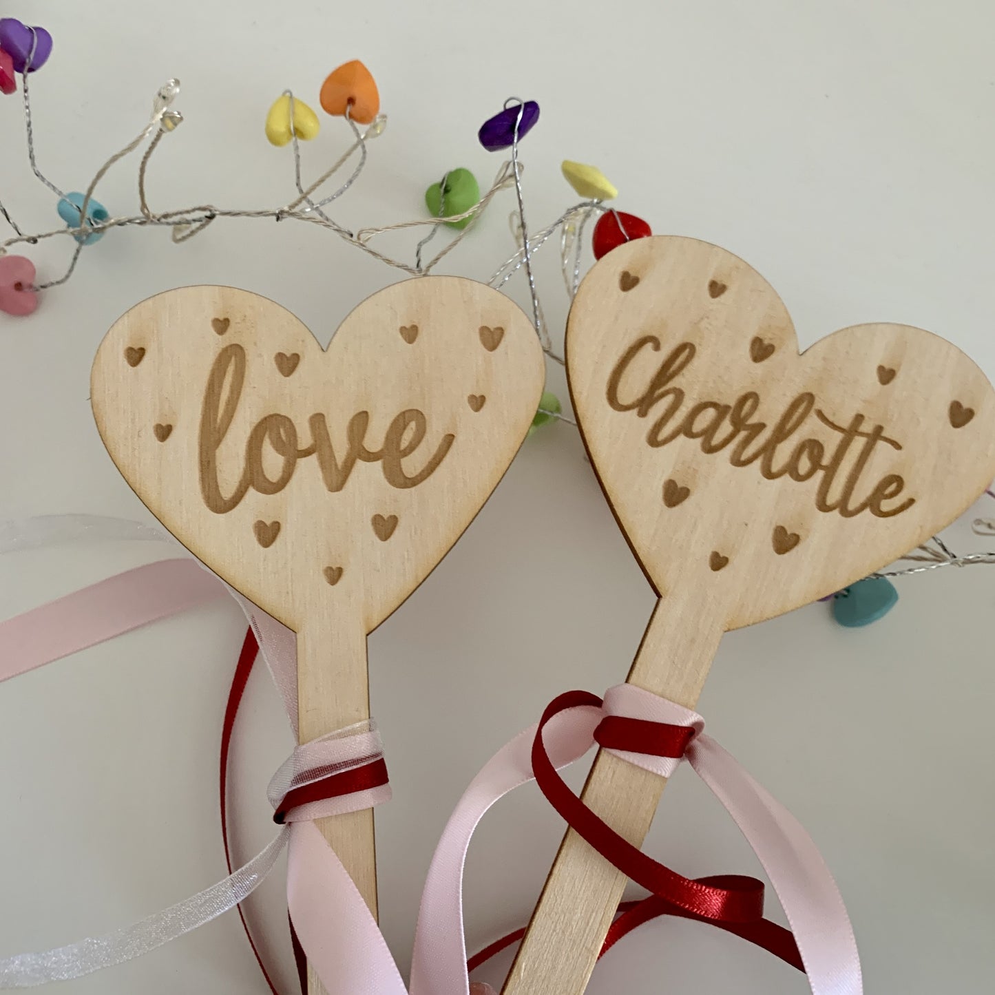 Personalised Love Heart Wand