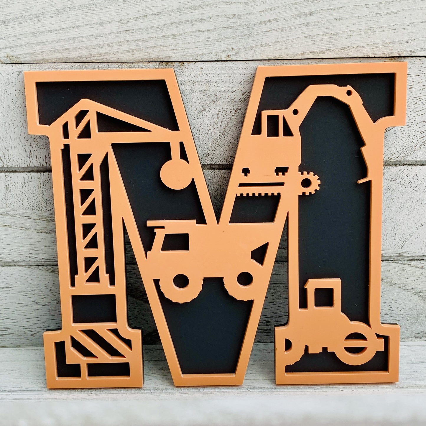 Construction Themed Wall Letters