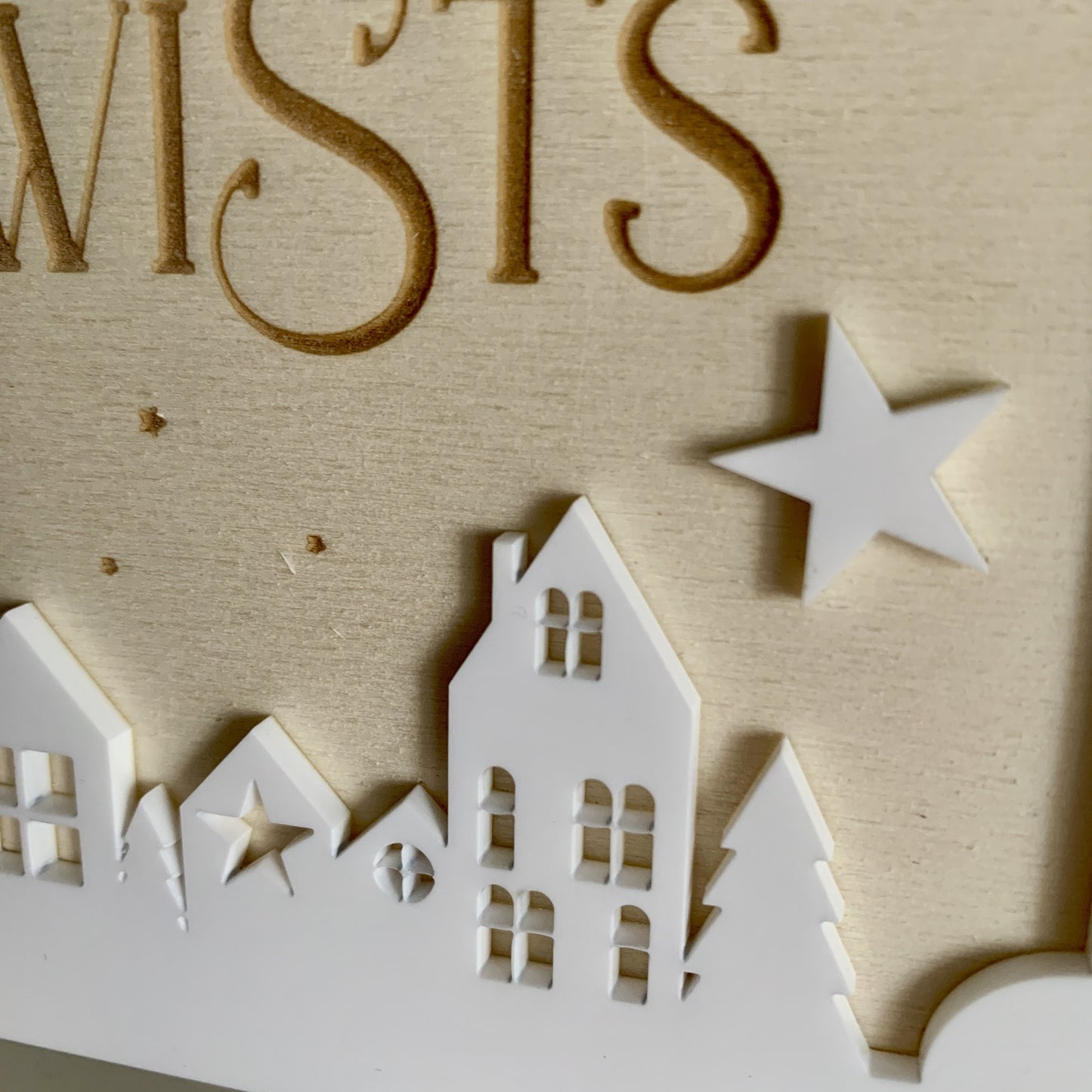 Personalised Scandi House Christmas at the Surname Sign