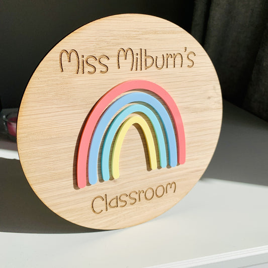 Classroom Rainbow Sign