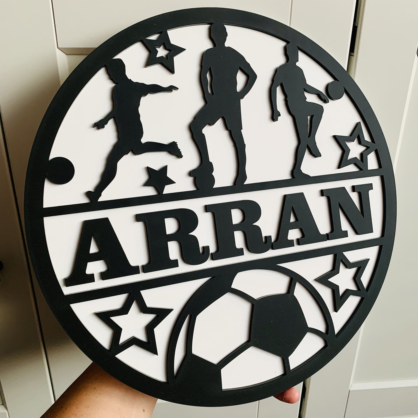 Football Themed Wall Plaque