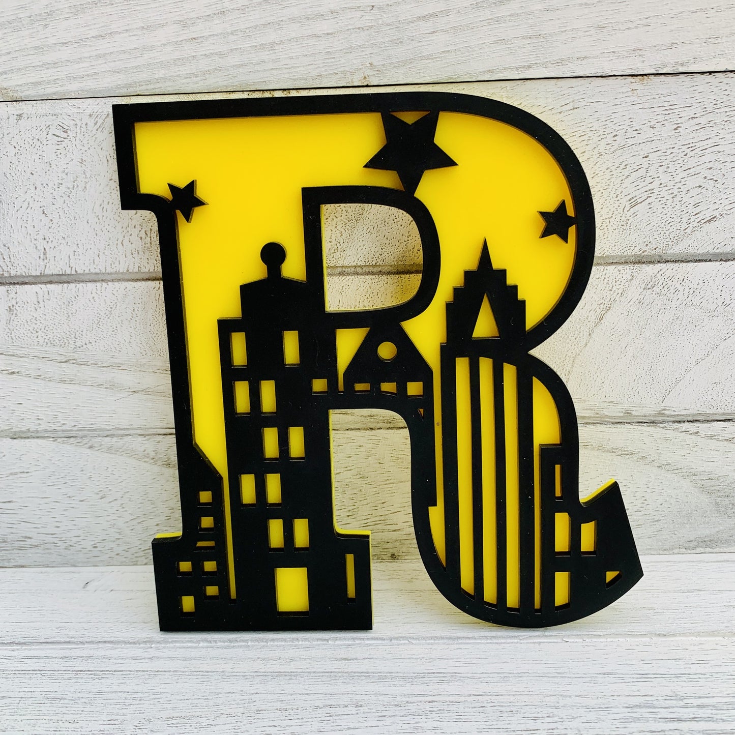 City Scape Themed Wall Letters