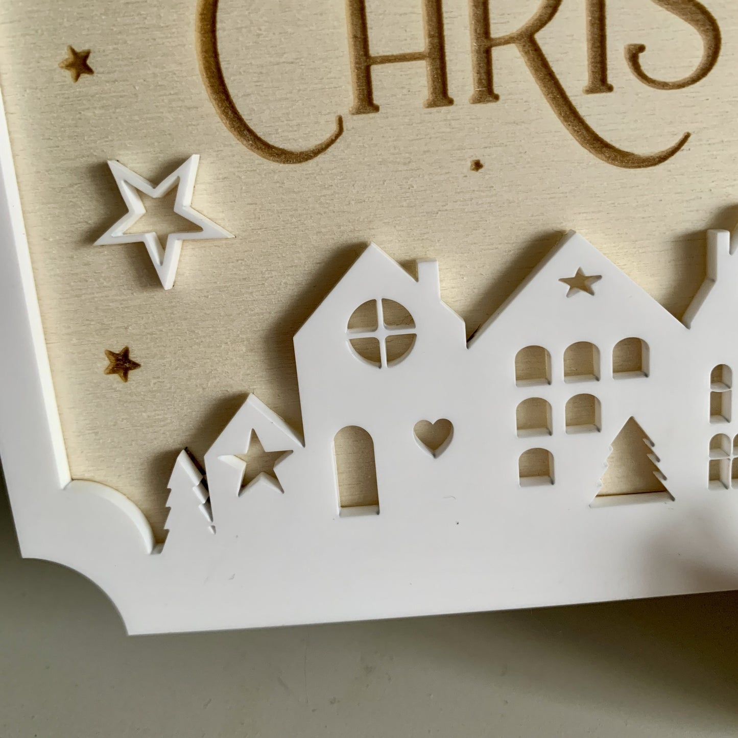 Personalised Scandi House Christmas at the Surname Sign