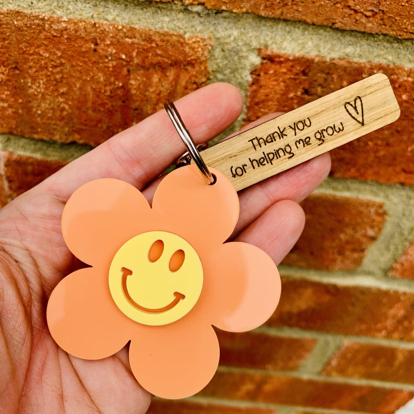 Personalised Thank You for helping me grow Bag Tag