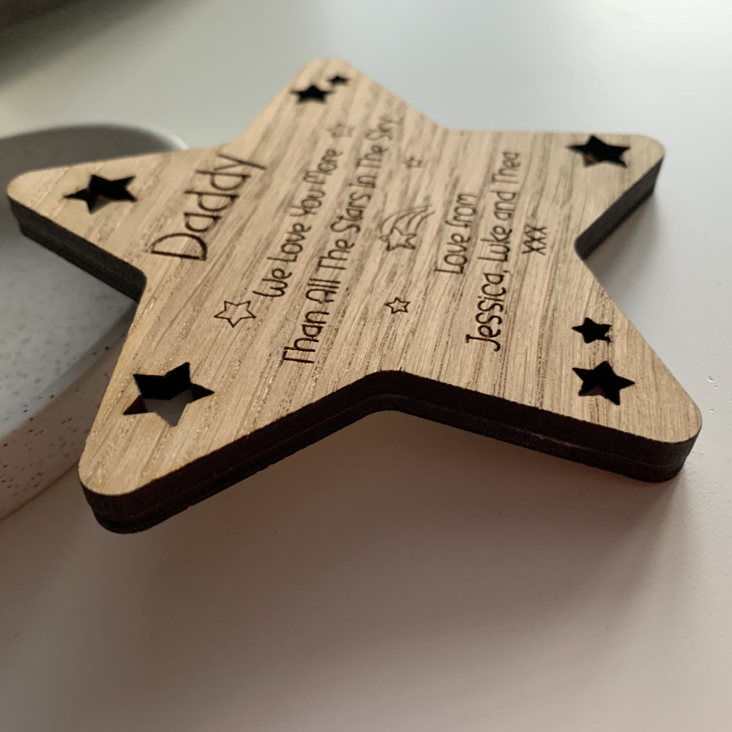Personalised 'More Than All The Stars In The Sky' Mini Plaque