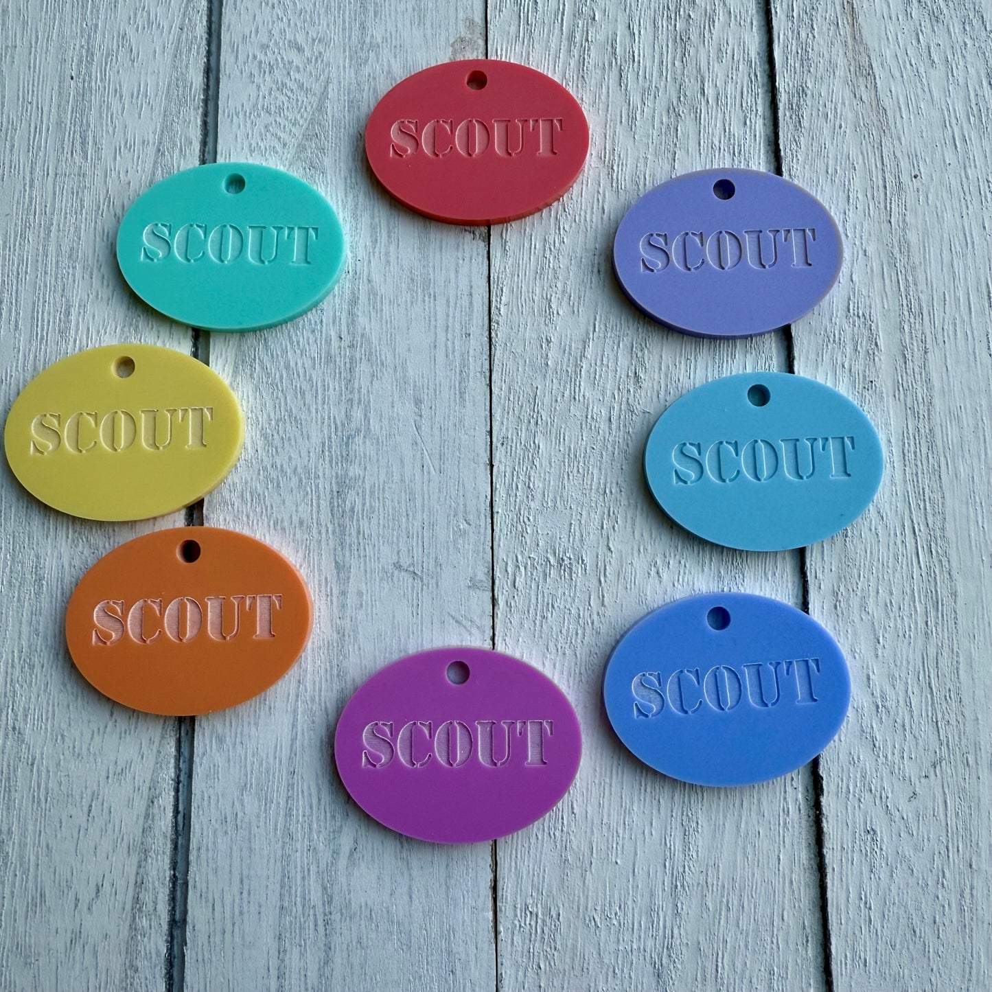 Personalised Pet ID Tag in Pastel Shades