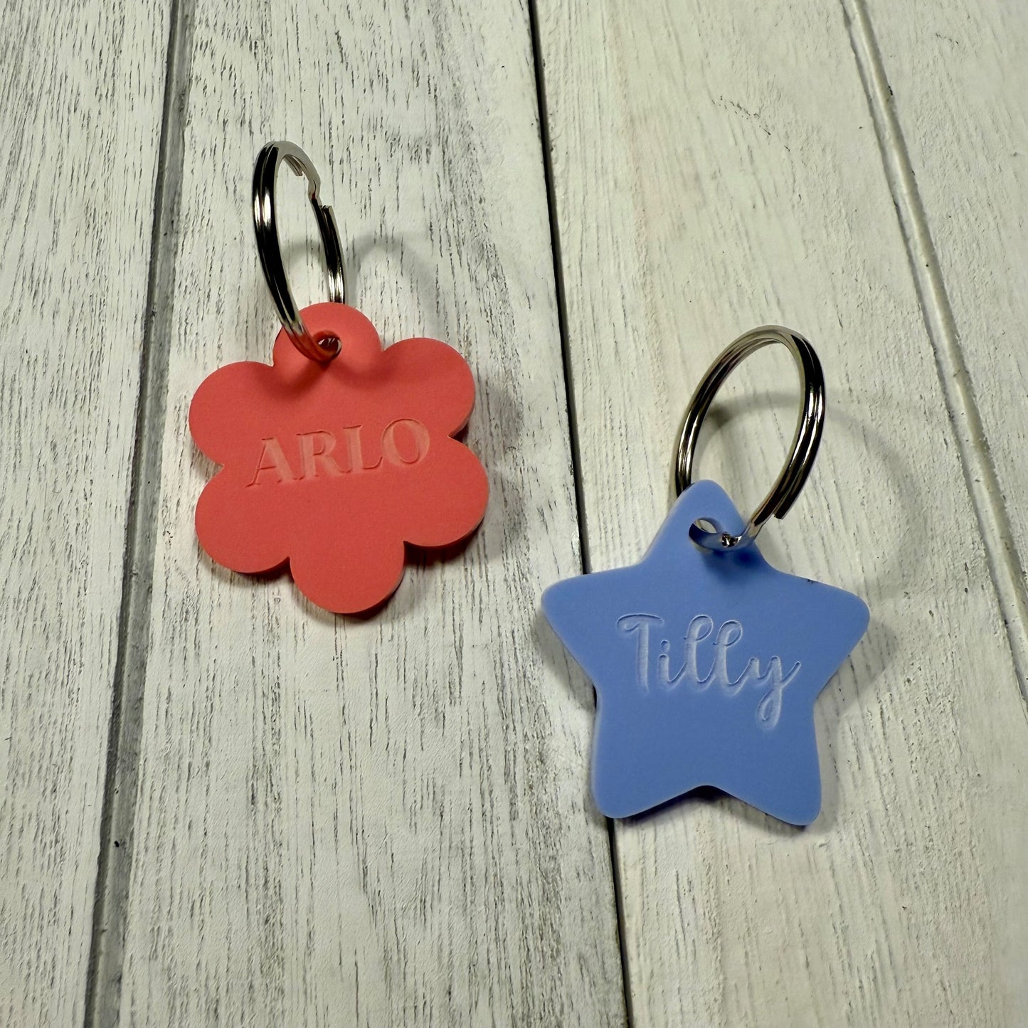 Personalised Pet ID Tag in Pastel Shades