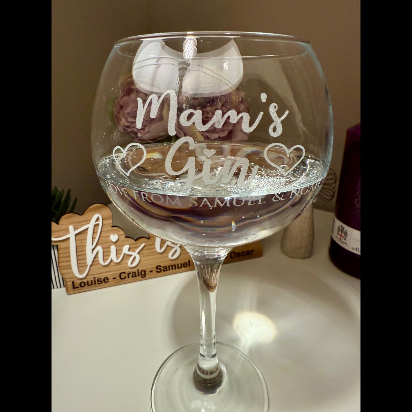 Personalised Gin Glass