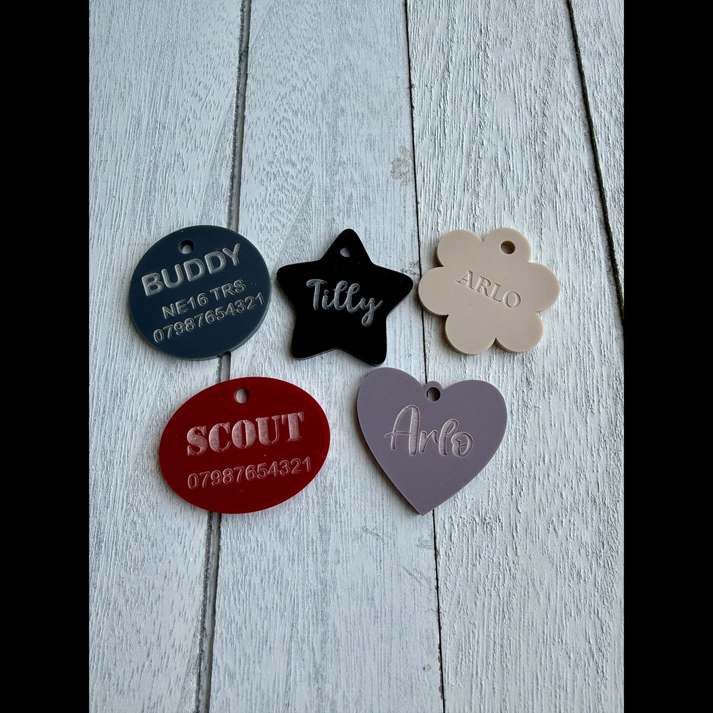 Personalised Pet ID Tag Matt