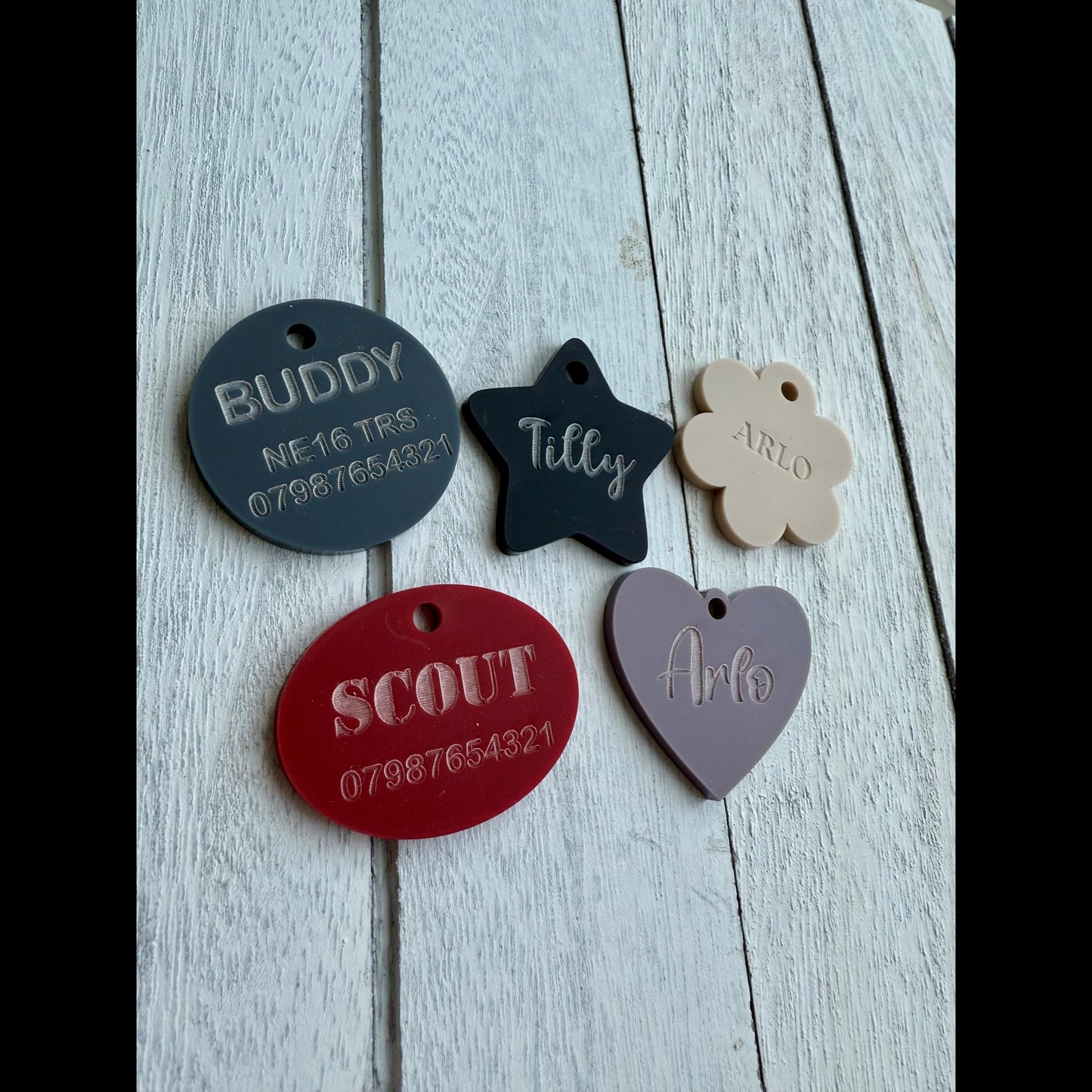 Personalised Pet ID Tag Matt