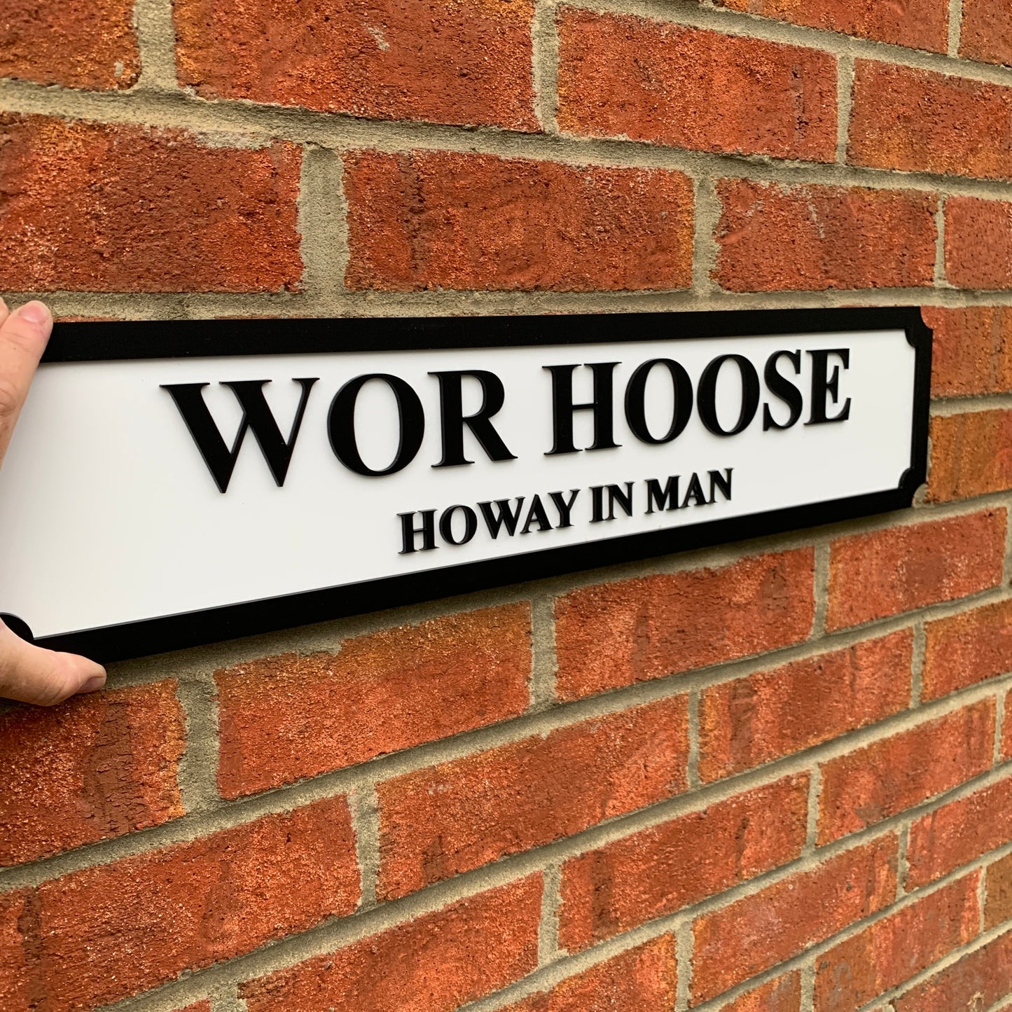 Wor Hoose 3D Street Sign