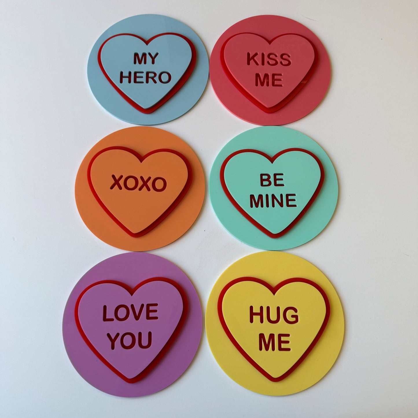 Personalised Mini Love Heart Messages