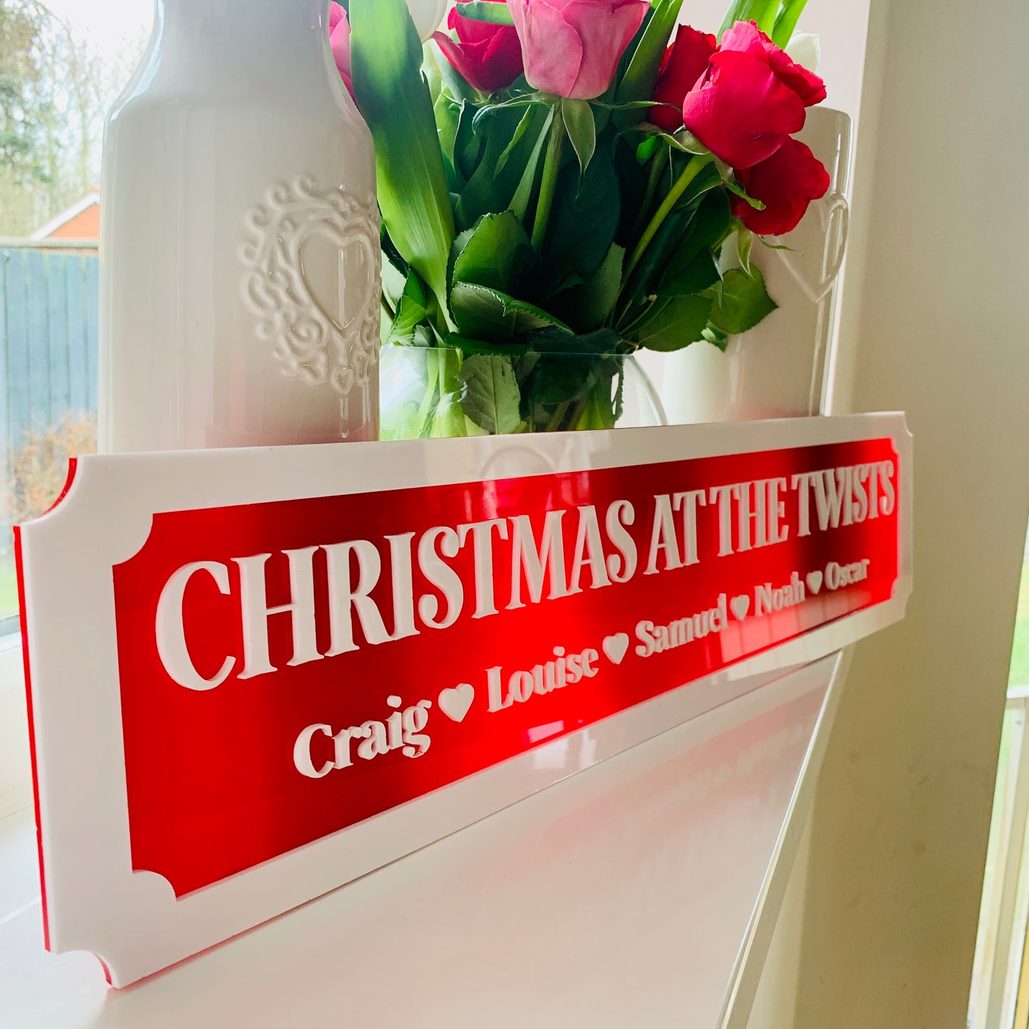 Personalised 3D Railway / Street Sign - Christmas At Sign