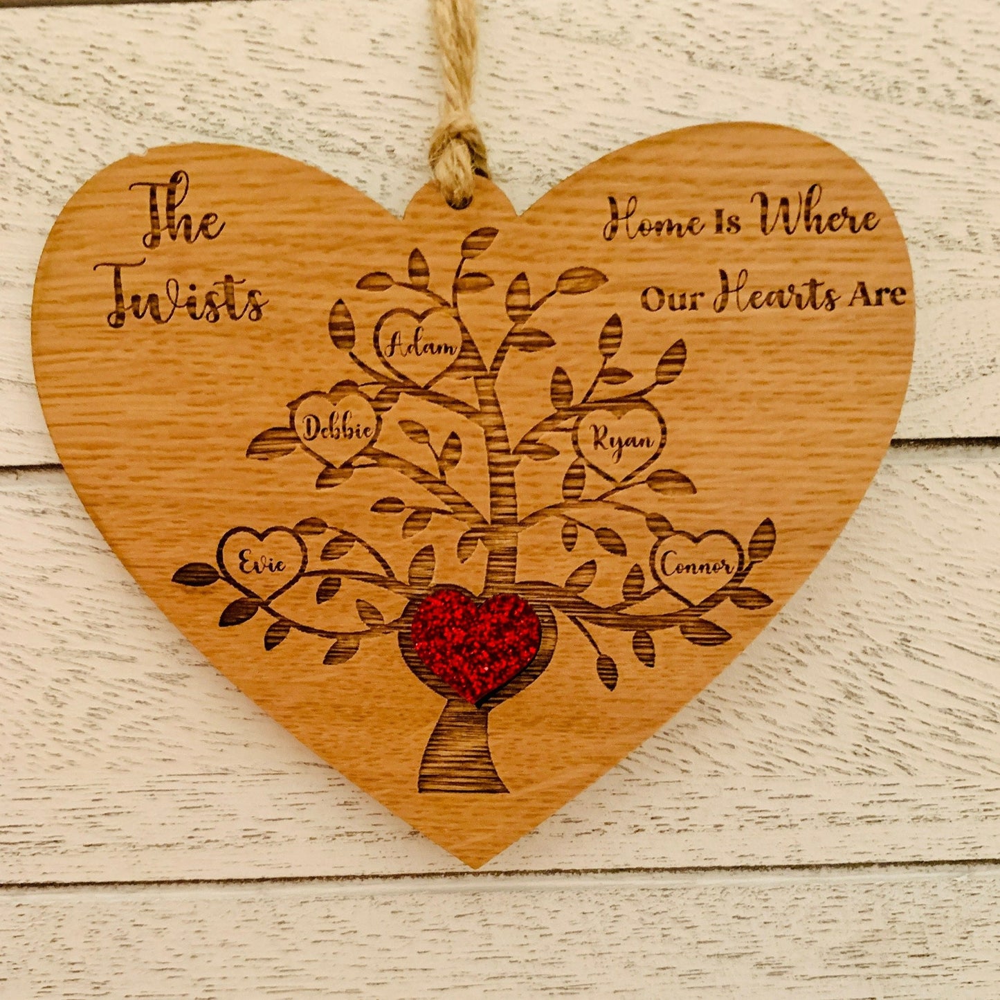 Personalised Family Tree Hanging Decoration