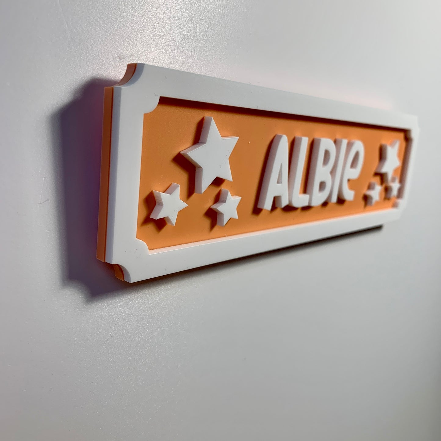 Personalised 3D Children's Bedroom Door Sign - Stars