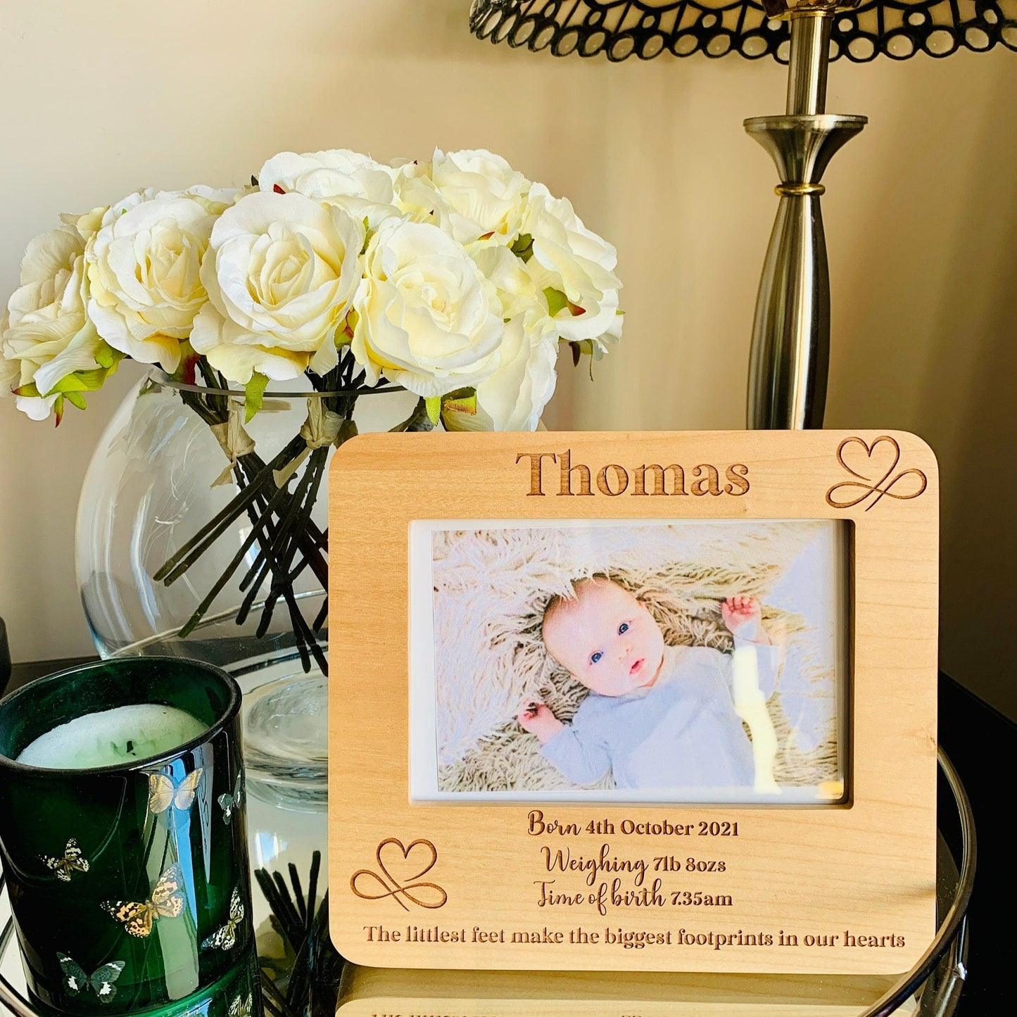 Personalised Wide Photo Frame
