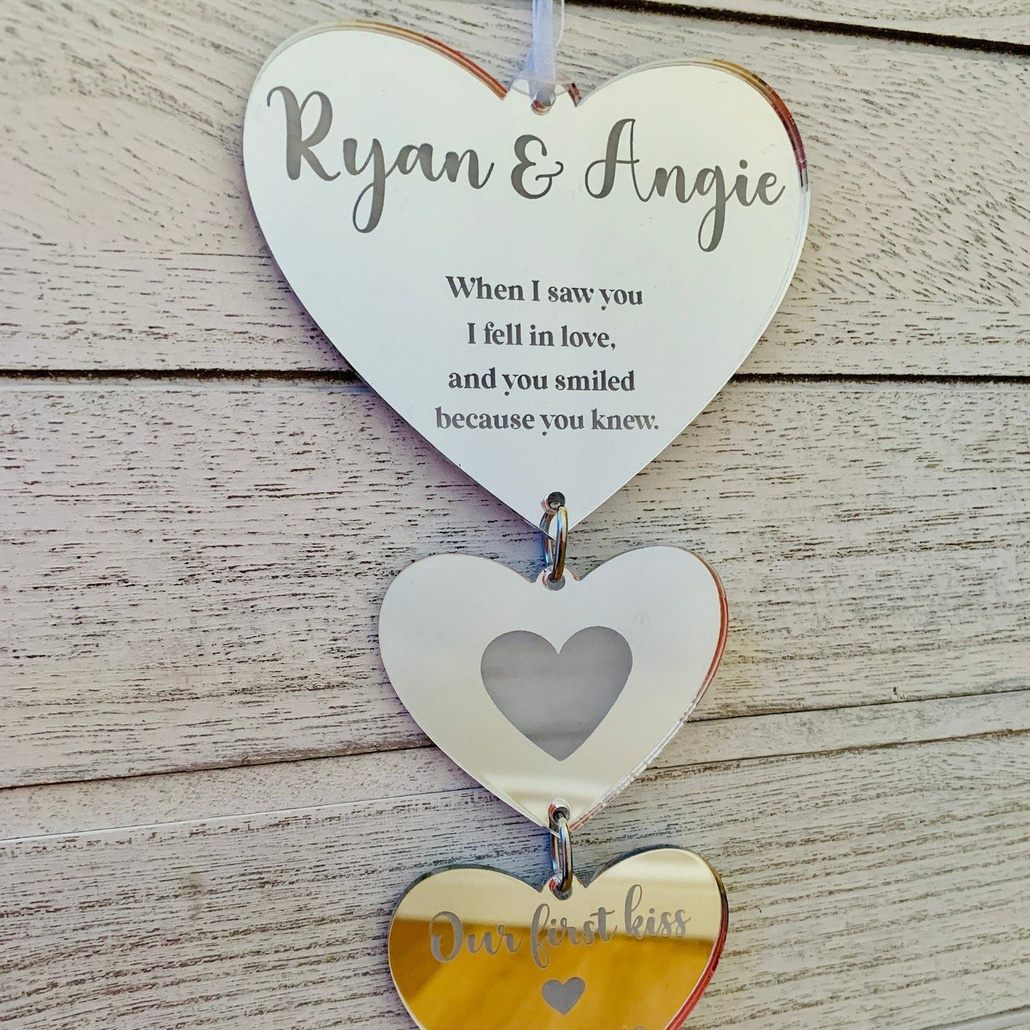 Personalised Couples Story Hanging Decoration