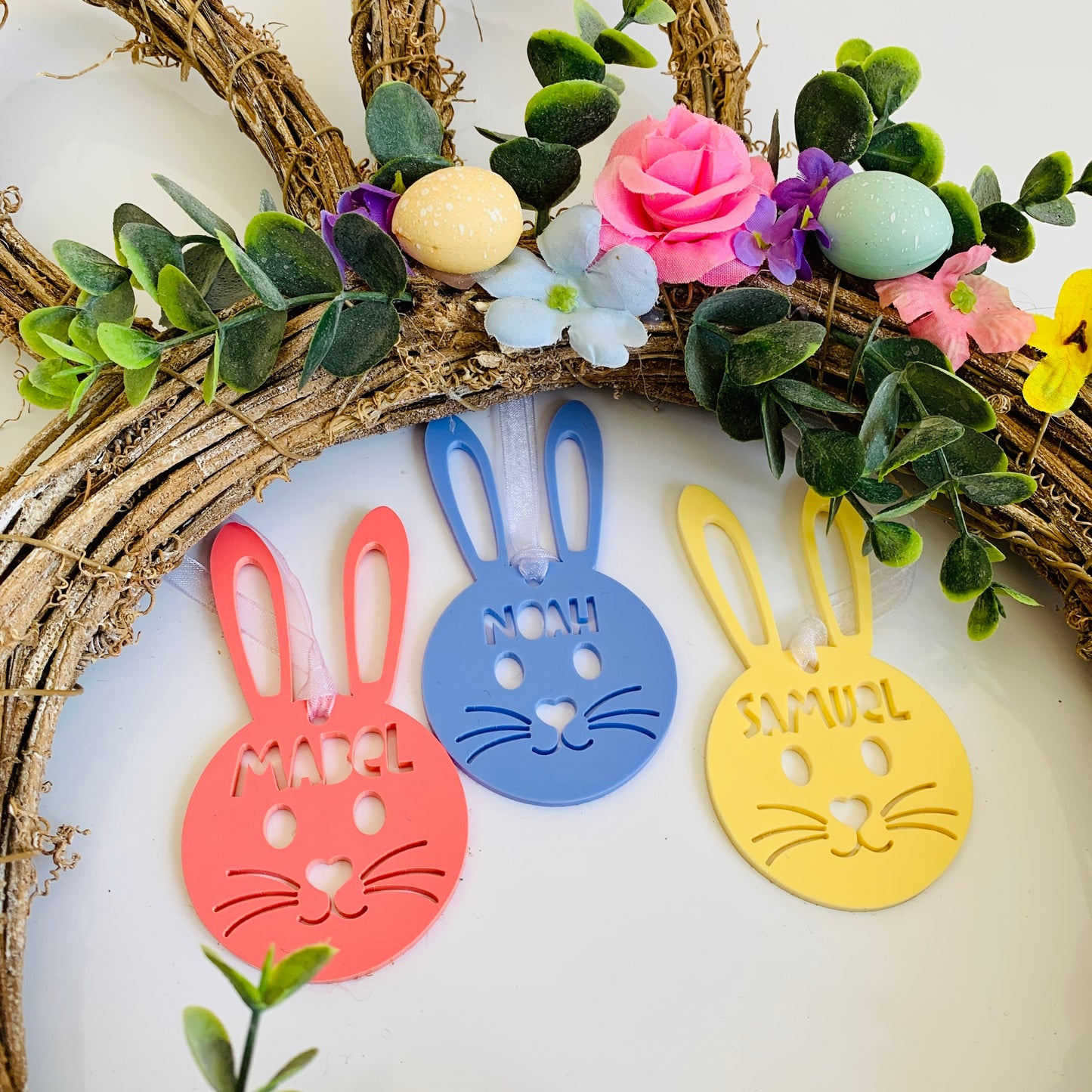 Personalised Easter Bunny Basket Tag/ Decoration