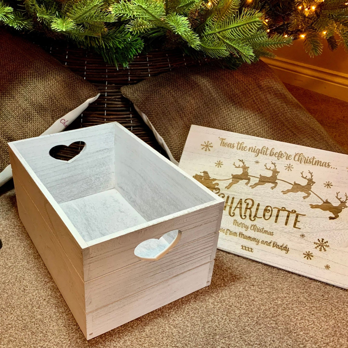 Personalised Vintage Christmas Eve Box